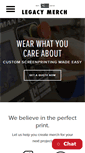 Mobile Screenshot of legacymerch.com